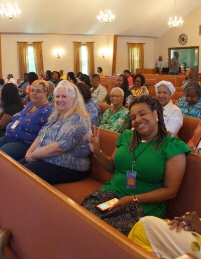 group of women attending a meeting