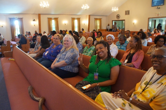 women at a Women Who Are More Than Conquerors meeting